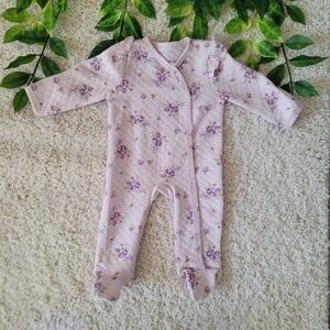 Baby Girl Floral Quilted Sleeper (6-9 Months)
